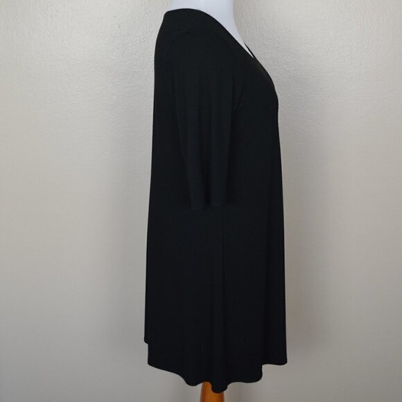 Eileen Fisher Jersey Knit Scoop Neck Dress L - Picture 6 of 7
